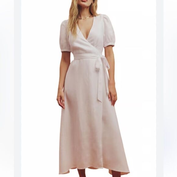 Reformation Weiss Linen Rare Dress Small NEW $218 - Picture 1 of 13